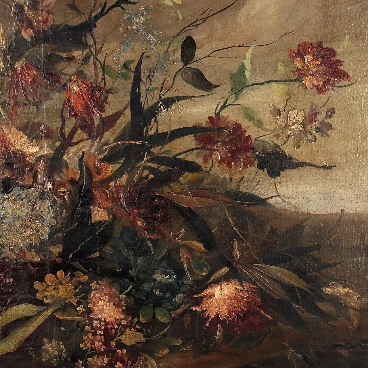 Flower composition, oil on canvas 3