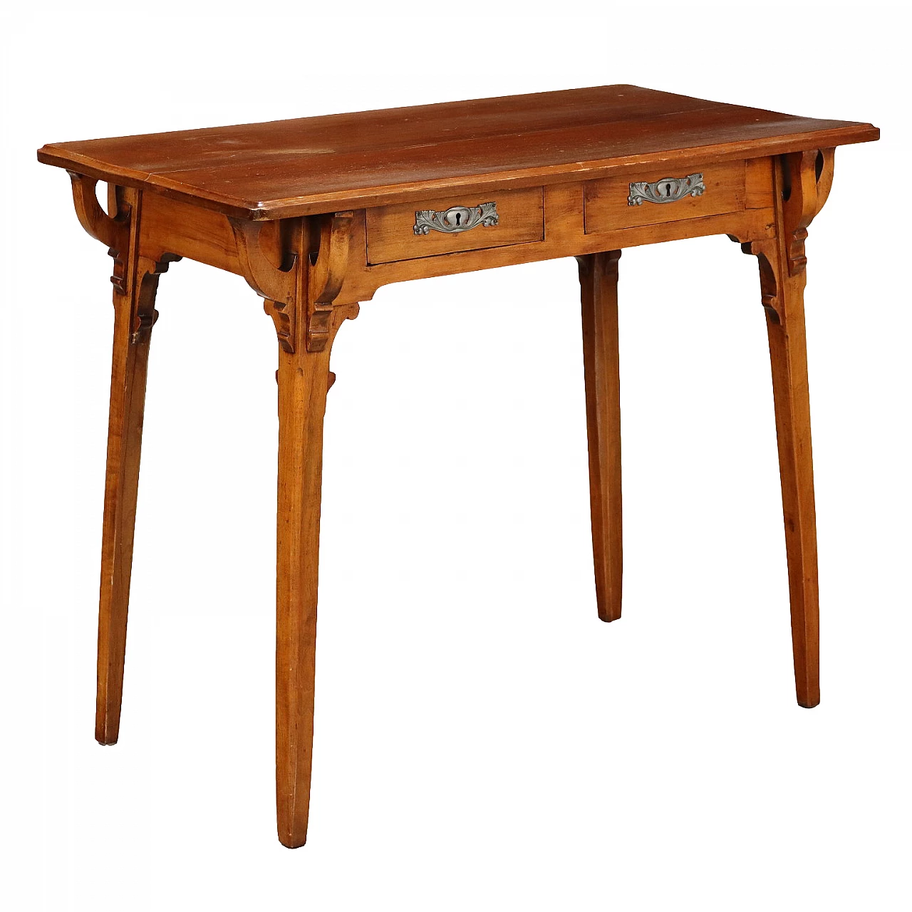 Art Nouveau desk in blond mahogany, early 20th century 1