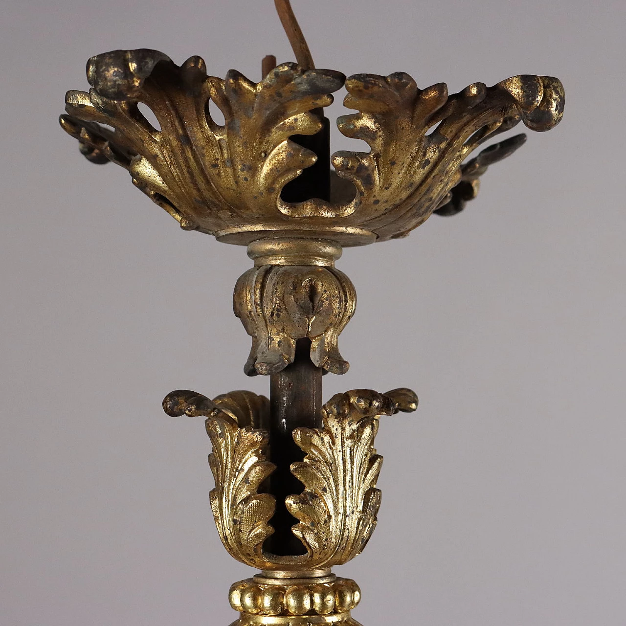 Gilded bronze lantern, early 20th century 4
