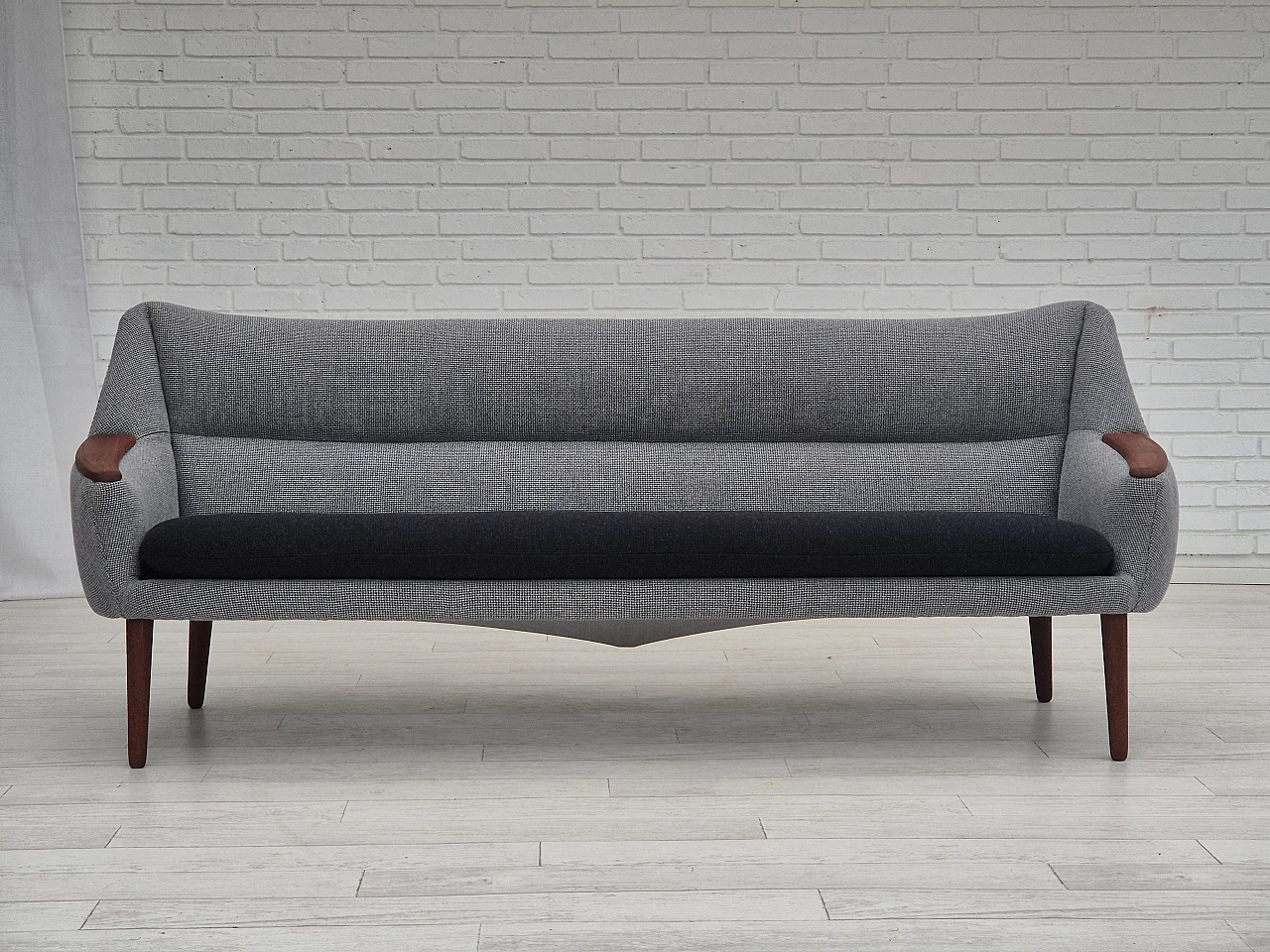 Grey and black sofa 58 by Kurt Østervig for Rolschau Møbler, 1960s 2