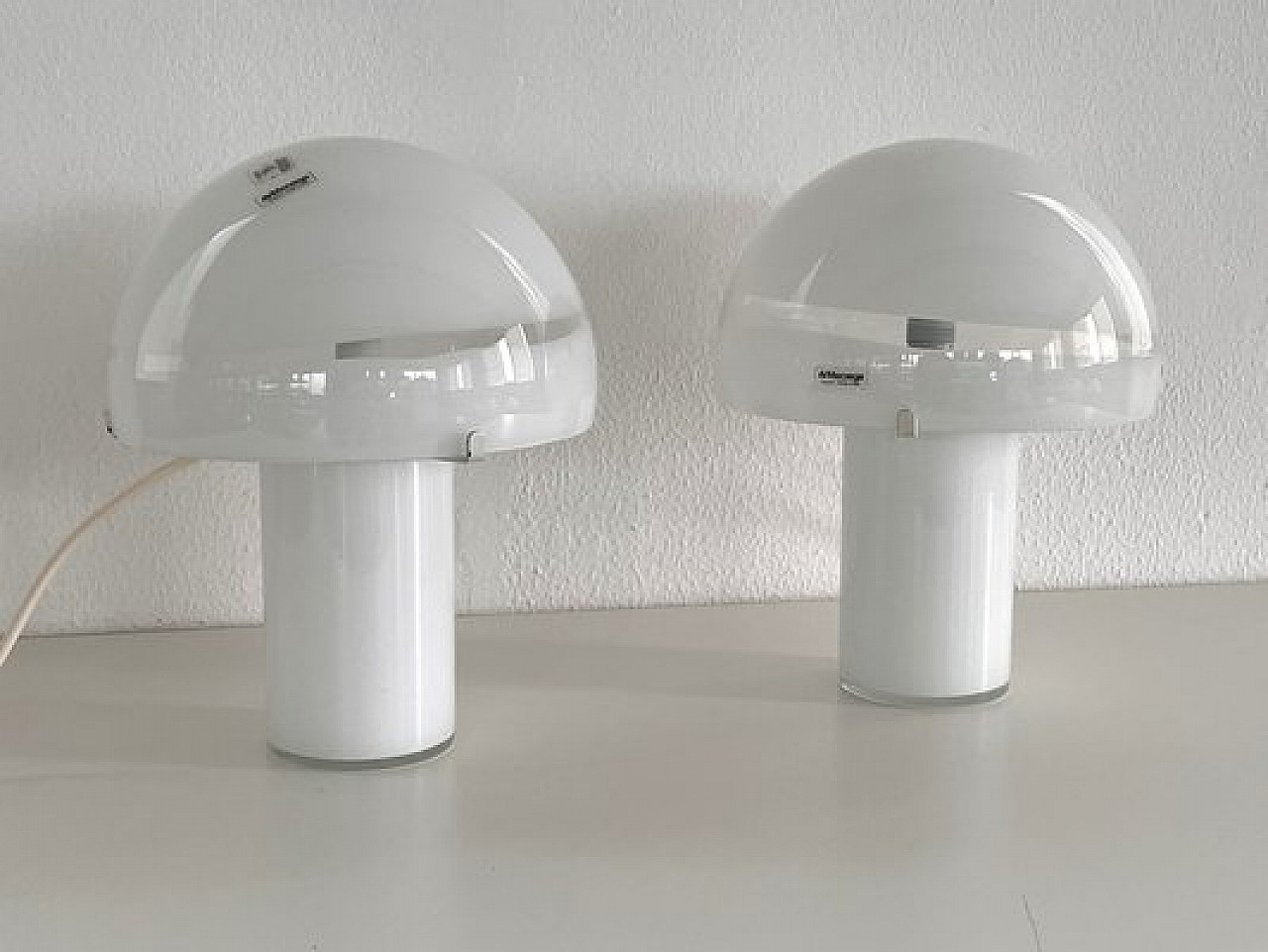 Pair of table lamps in Murano glass from Mazzega, 1970s 5