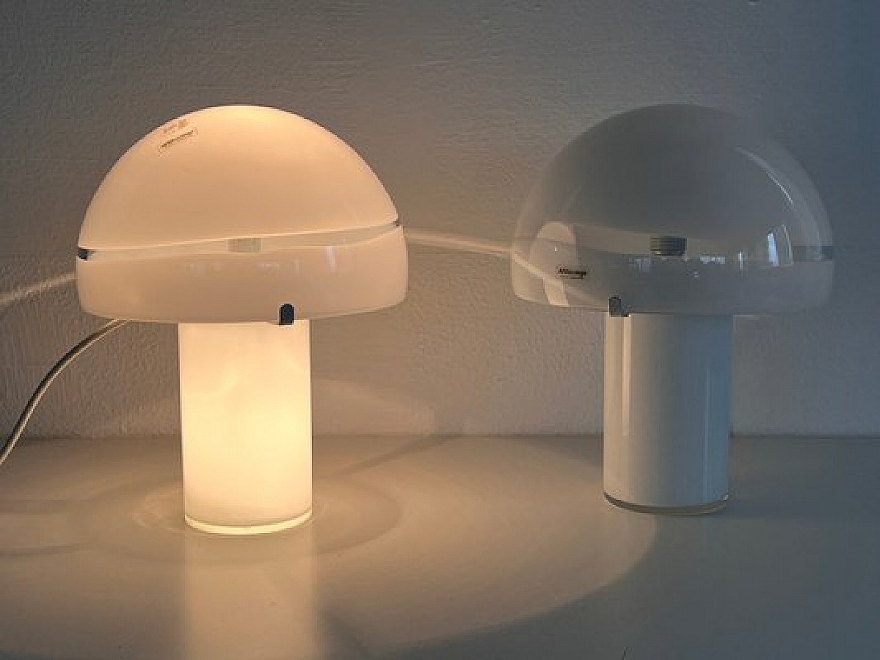 Pair of table lamps in Murano glass from Mazzega, 1970s 6