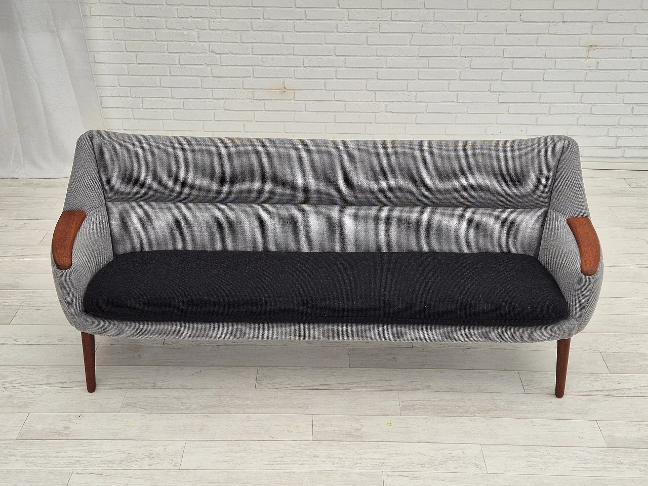 Grey and black sofa 58 by Kurt Østervig for Rolschau Møbler, 1960s 5