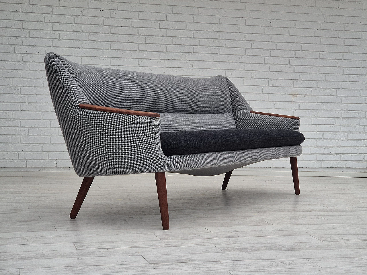Grey and black sofa 58 by Kurt Østervig for Rolschau Møbler, 1960s 6