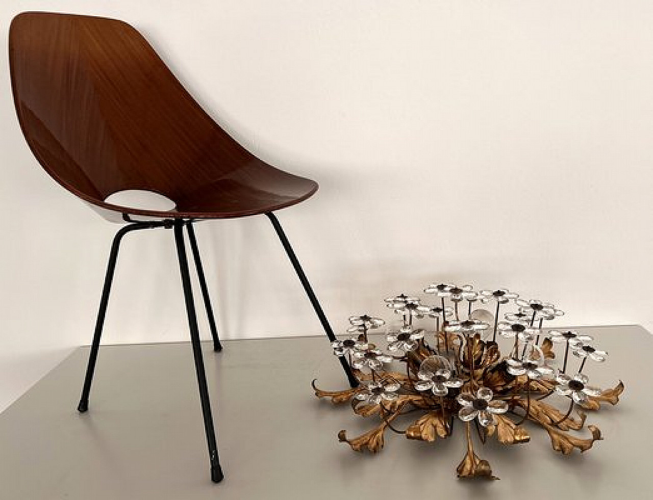 Lampada da incasso in vetro di Murano di Banci Firenze, anni '60 5