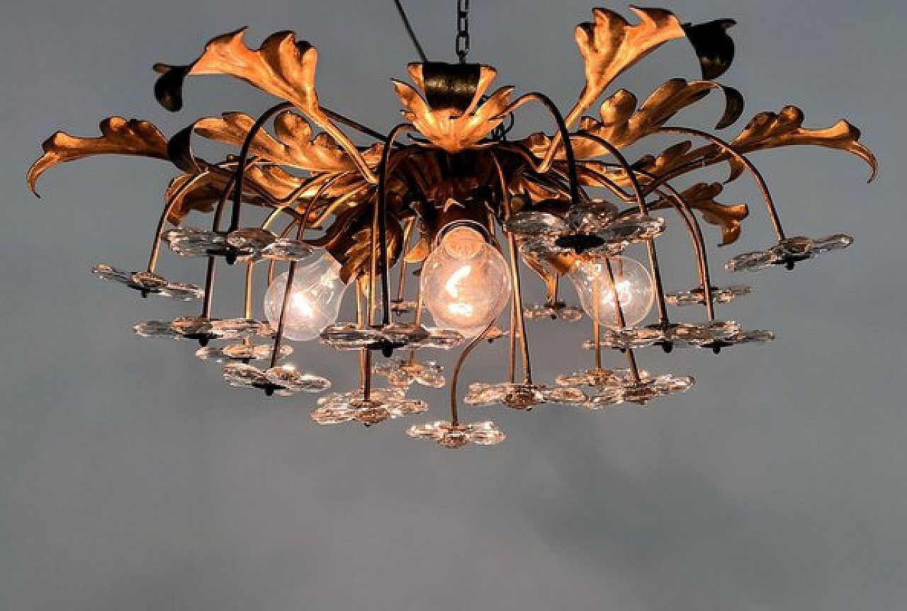 Lampada da incasso in vetro di Murano di Banci Firenze, anni '60 8