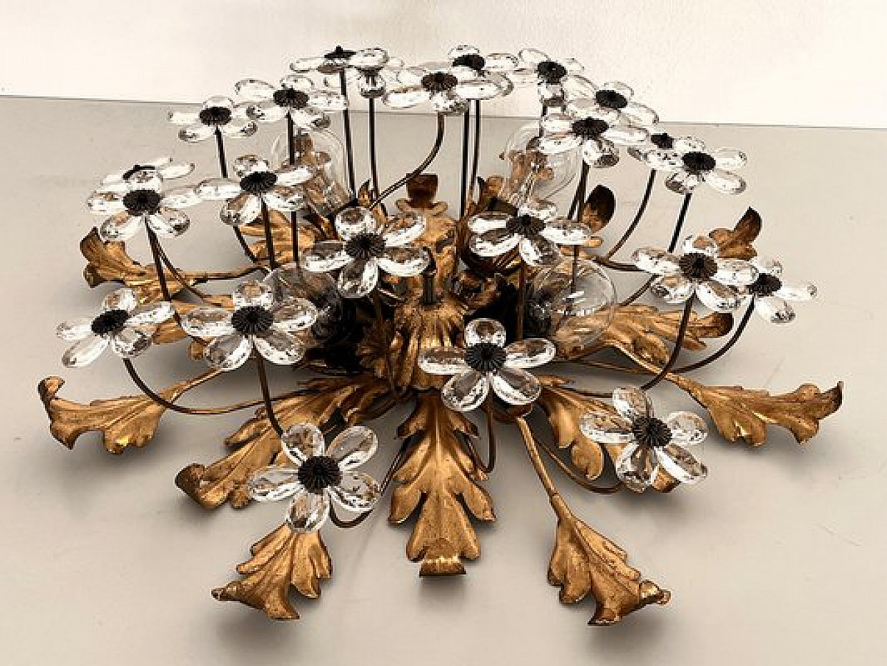 Lampada da incasso in vetro di Murano di Banci Firenze, anni '60 13