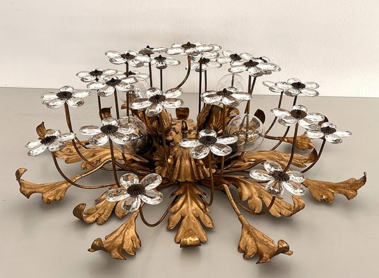 Lampada da incasso in vetro di Murano di Banci Firenze, anni '60 14