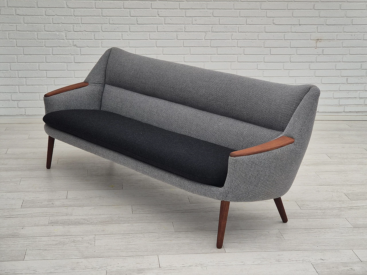 Grey and black sofa 58 by Kurt Østervig for Rolschau Møbler, 1960s 17
