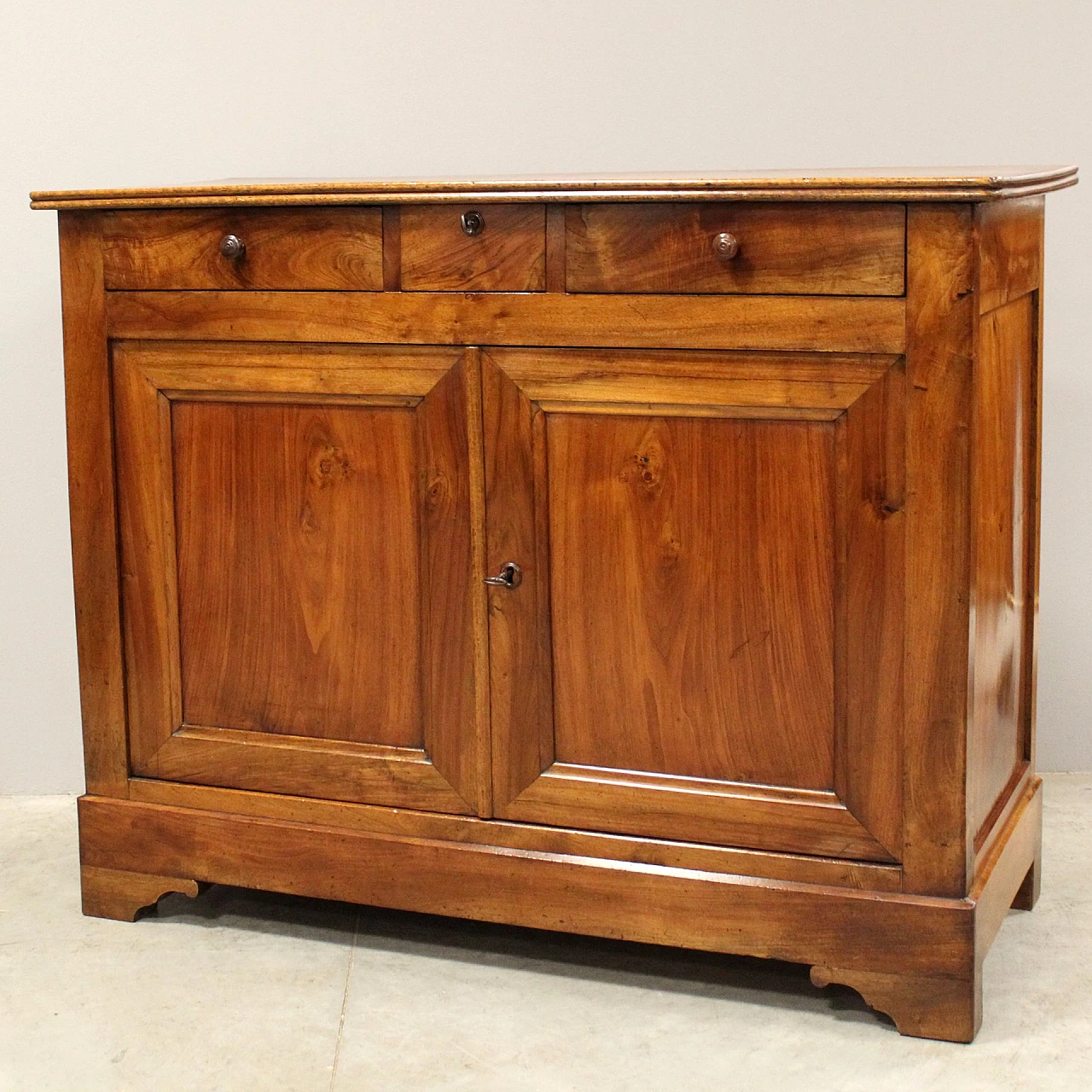 Louis Philippe solid walnut sideboard, first half of the 19th century 2
