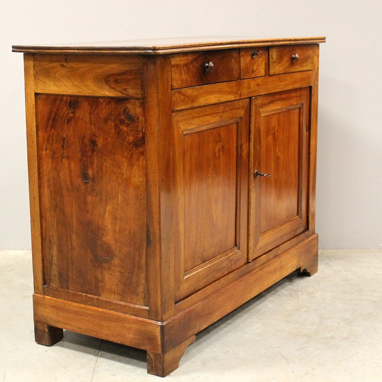 Louis Philippe solid walnut sideboard, first half of the 19th century 5