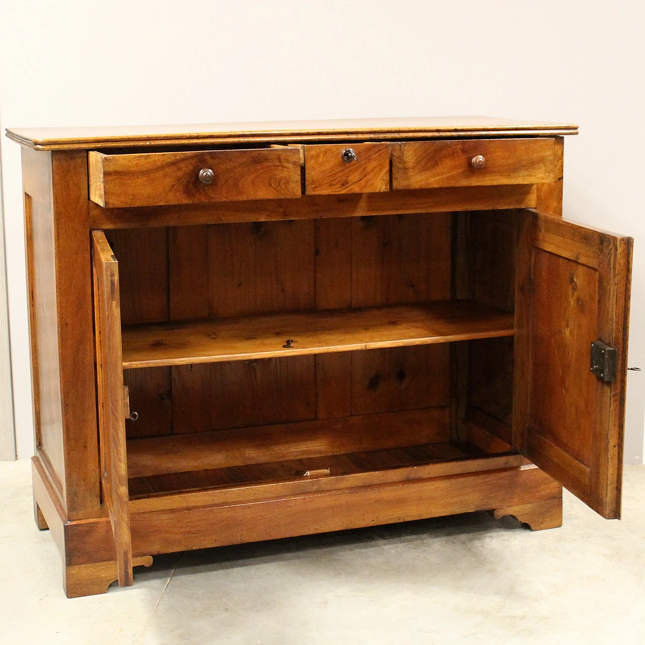 Louis Philippe solid walnut sideboard, first half of the 19th century 10
