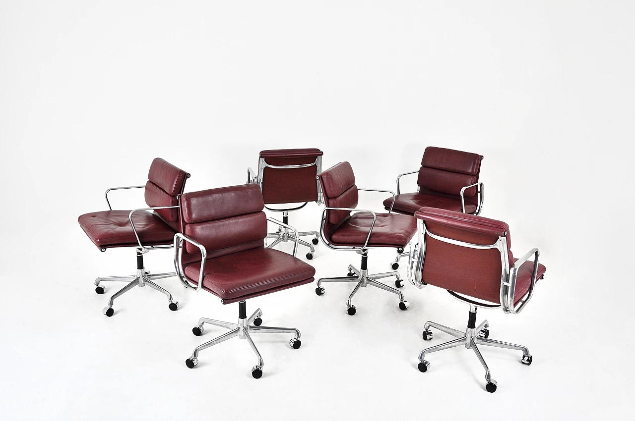 6 Sedie da ufficio di Charles & Ray Eames per ICF, anni '70 7