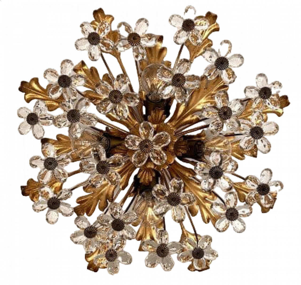 Lampada da incasso in vetro di Murano di Banci Firenze, anni '60 16