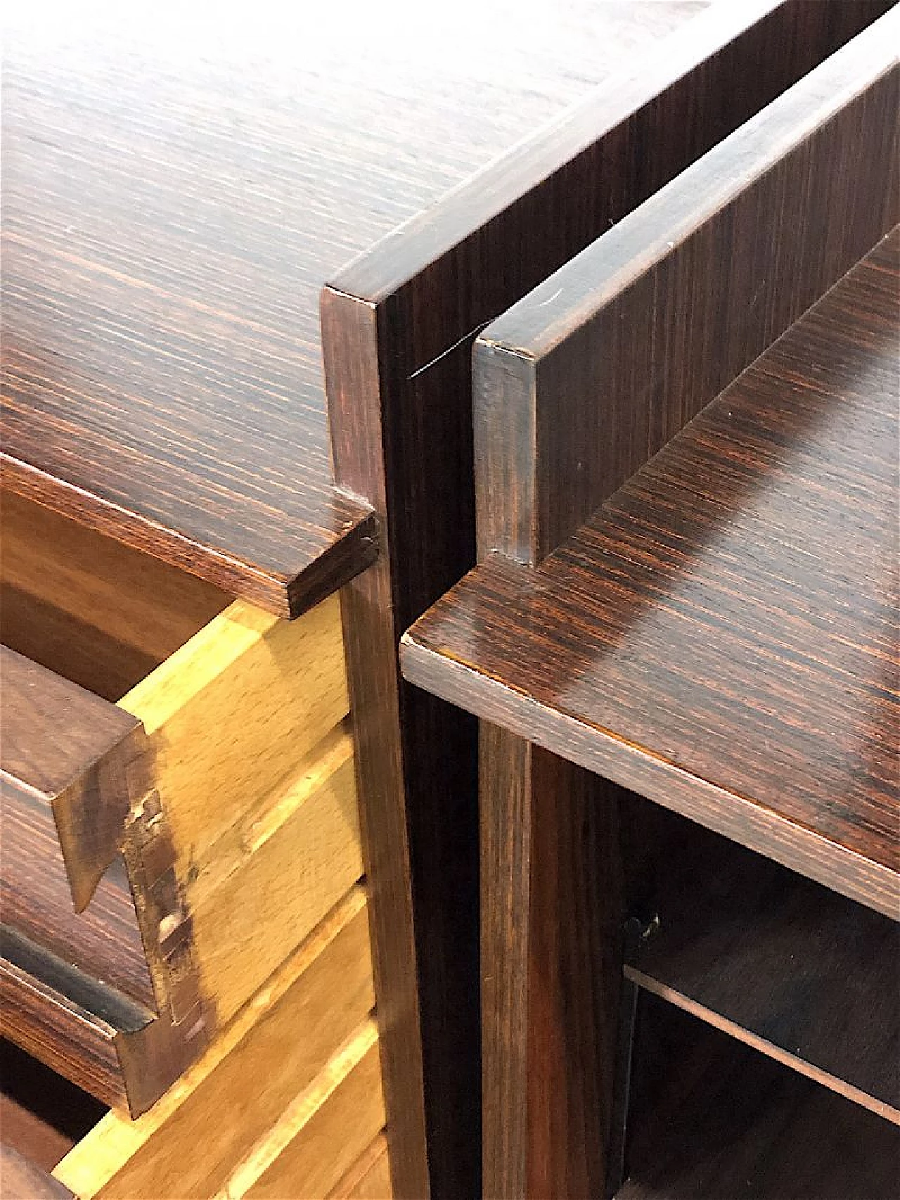 Wood and metal modular floor-to-ceiling bookcase, 1960s 11