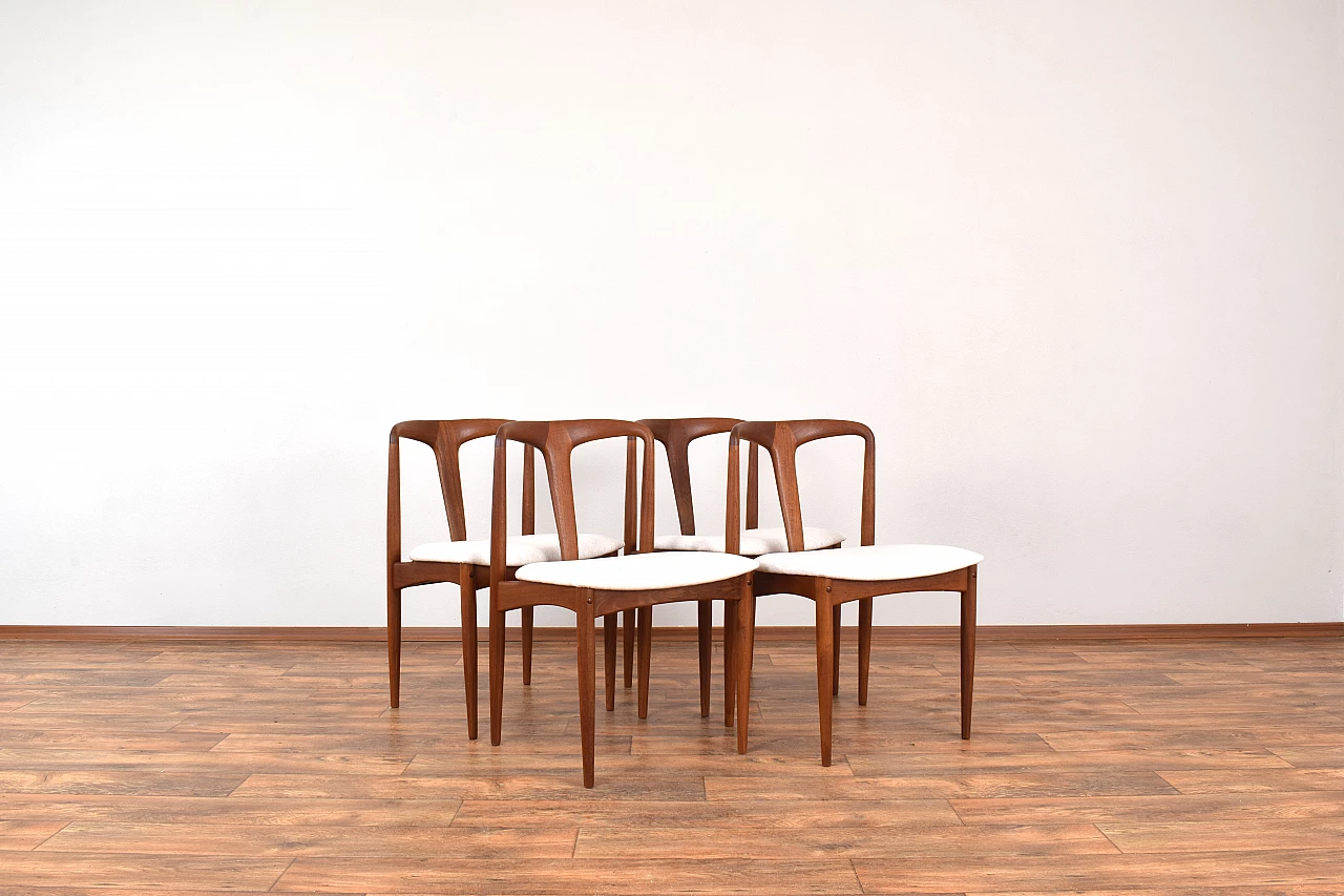 4 Juliane chairs by Johannes Andersen for Uldum Møbelfabrik, 1960s 1