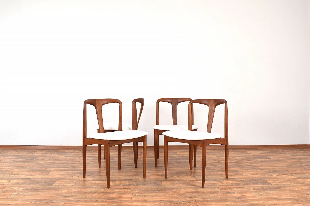 4 Juliane chairs by Johannes Andersen for Uldum Møbelfabrik, 1960s 2
