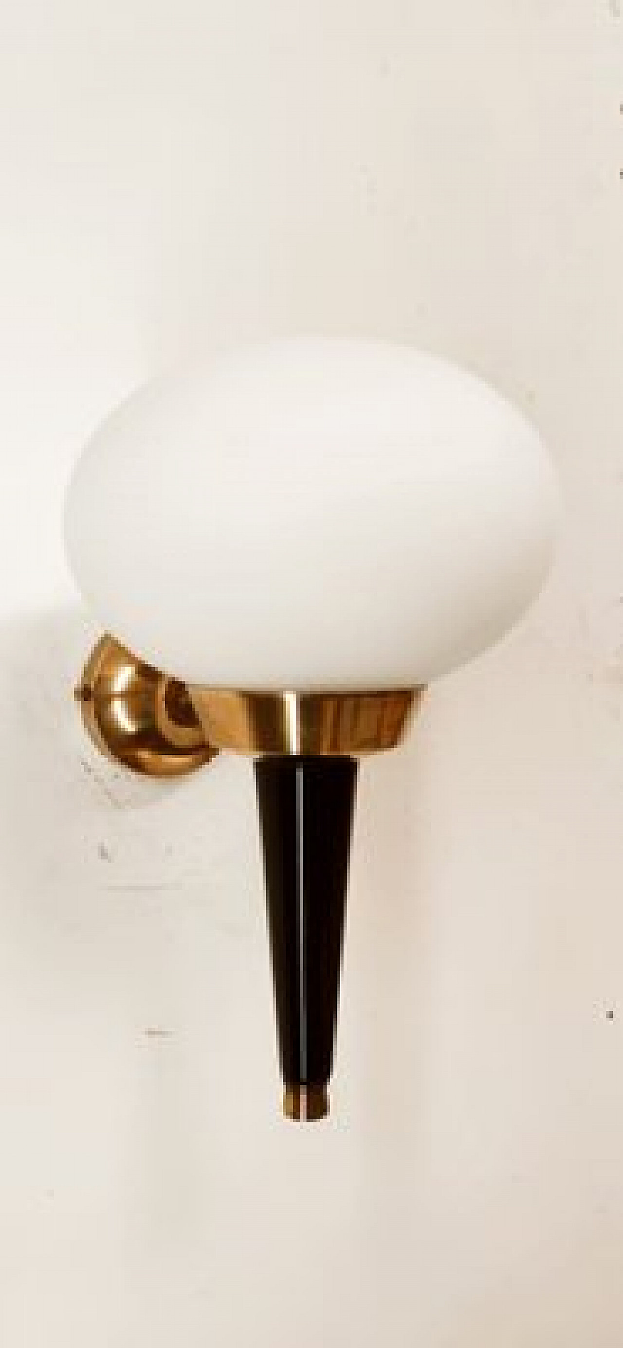 Applique in vetro, alluminio e ottone di Stilnovo, anni '60 1