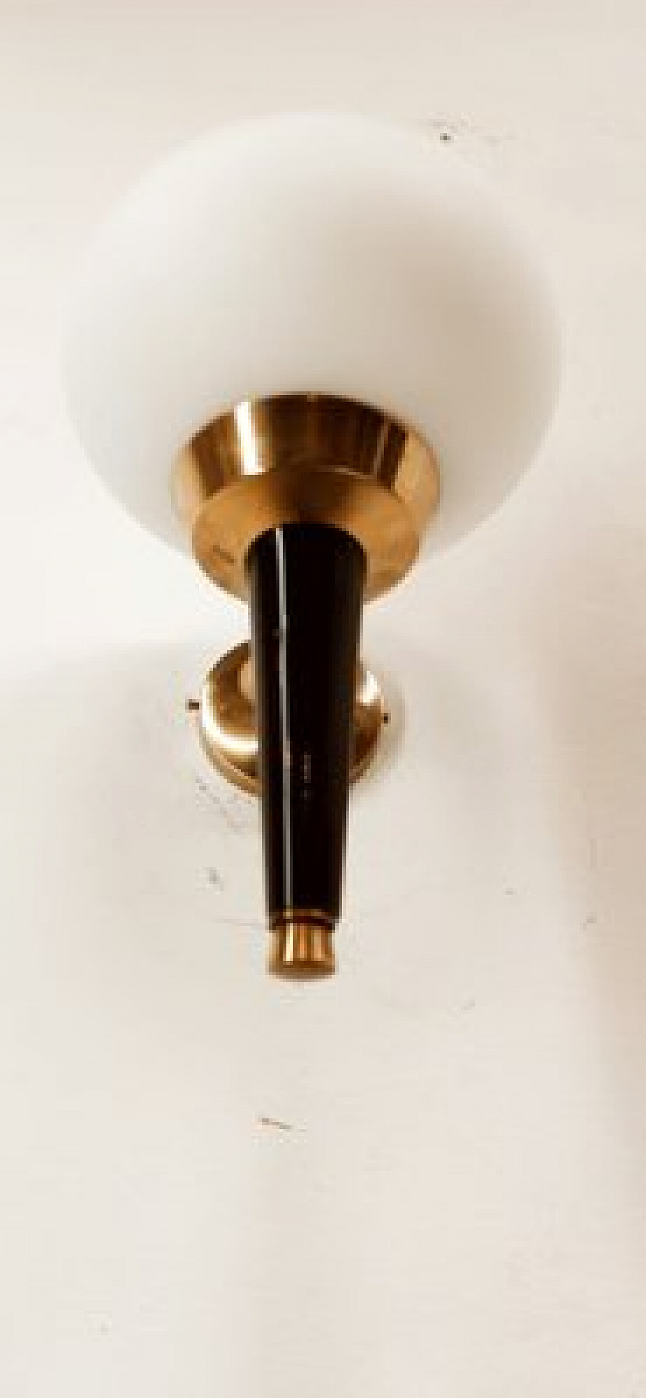 Applique in vetro, alluminio e ottone di Stilnovo, anni '60 3