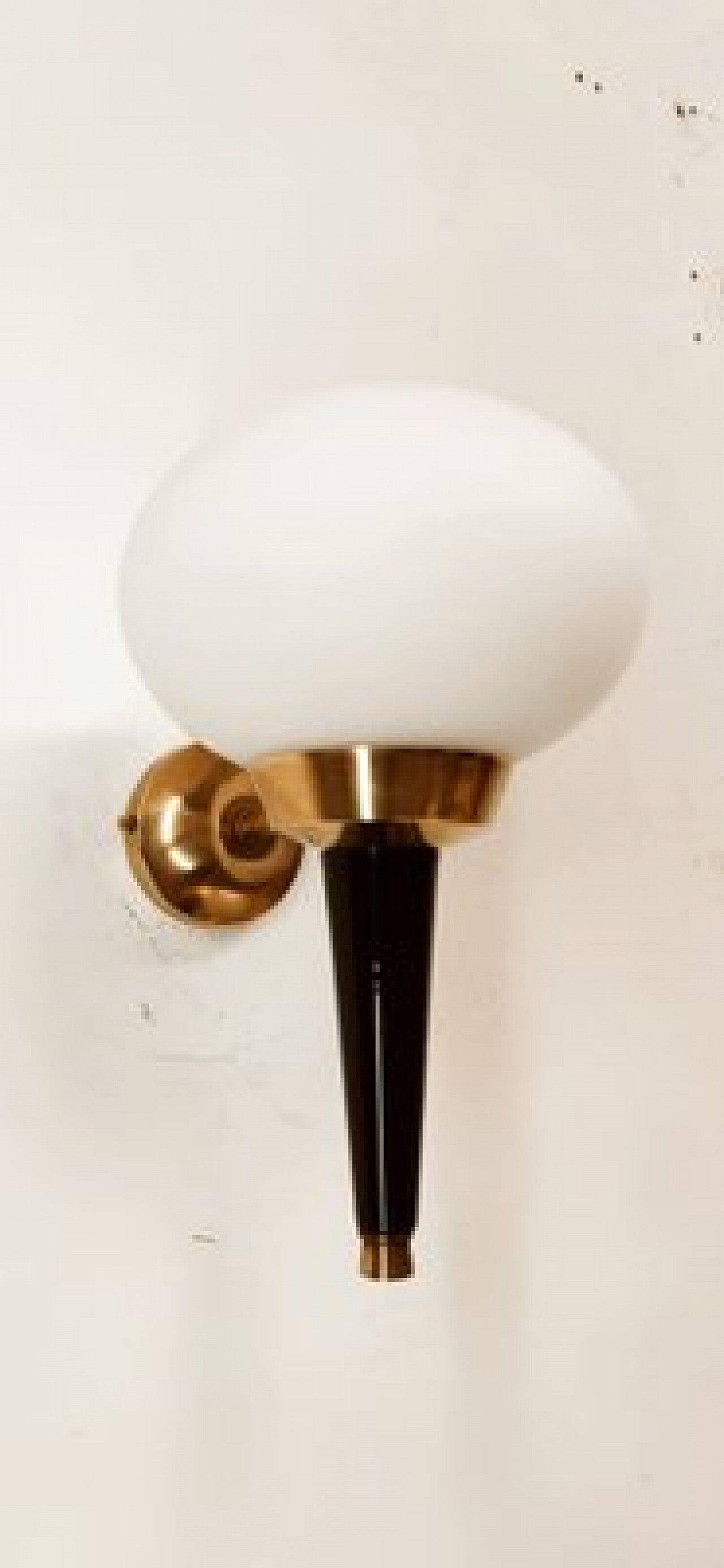 Applique in vetro, alluminio e ottone di Stilnovo, anni '60 4