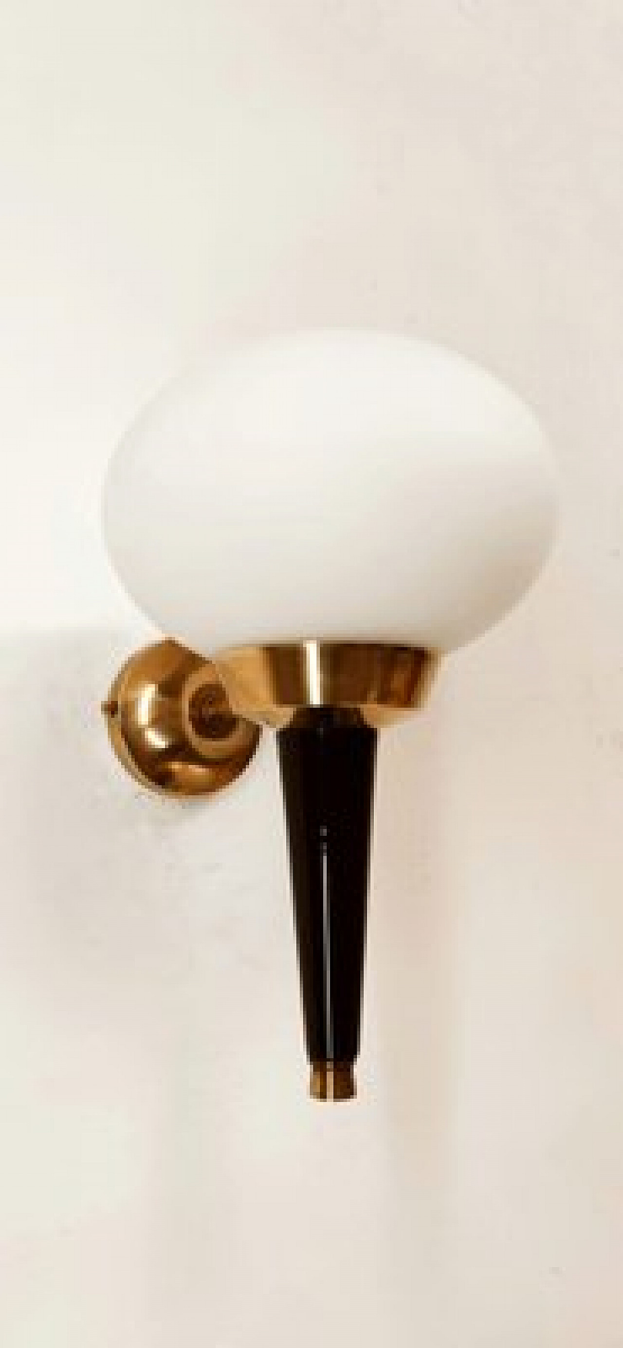 Applique in vetro, alluminio e ottone di Stilnovo, anni '60 6