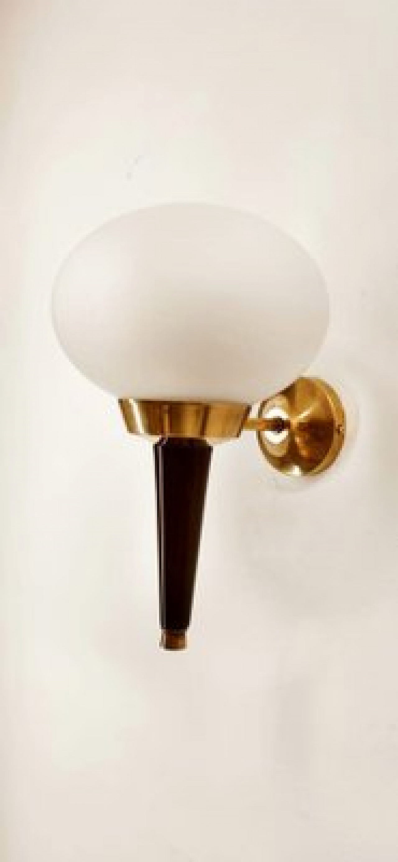 Applique in vetro, alluminio e ottone di Stilnovo, anni '60 7