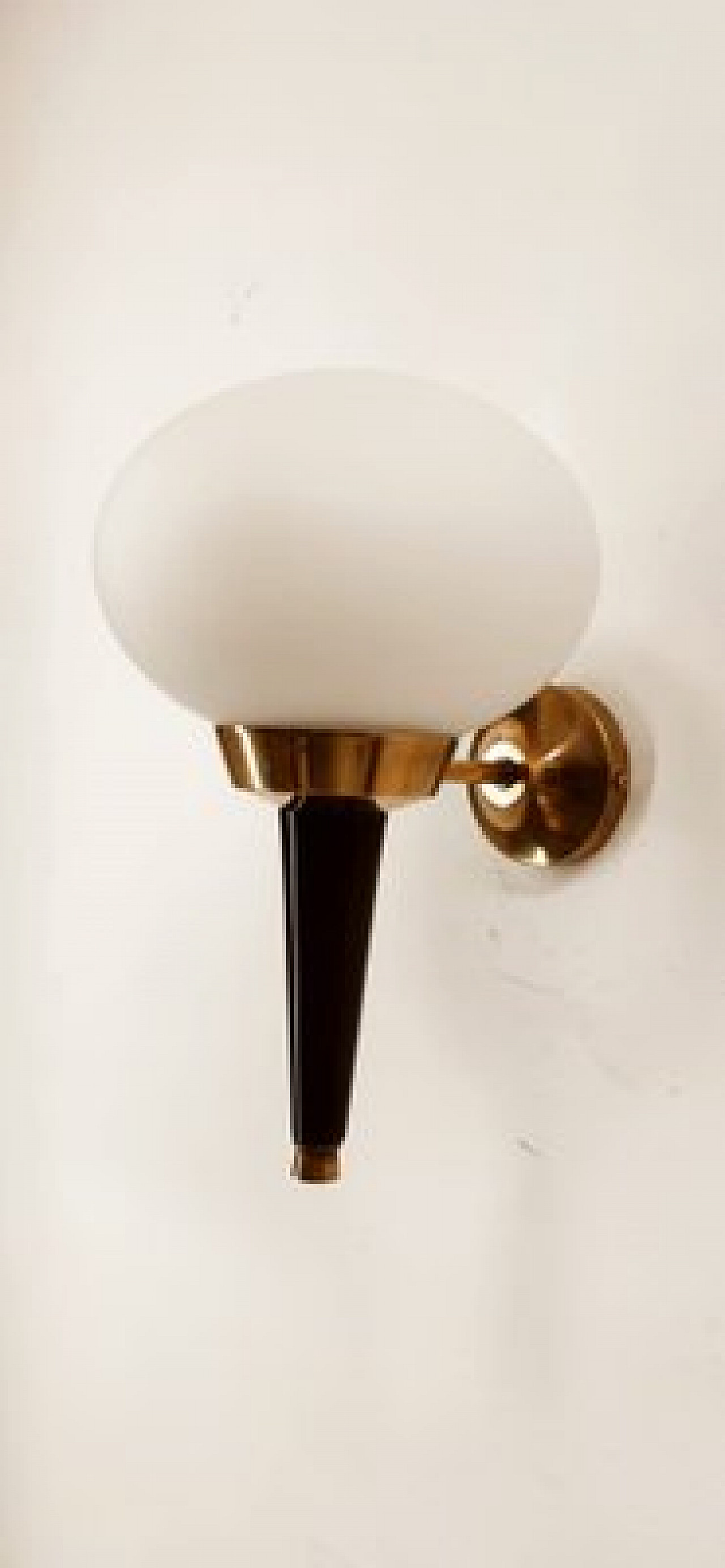 Applique in vetro, alluminio e ottone di Stilnovo, anni '60 10