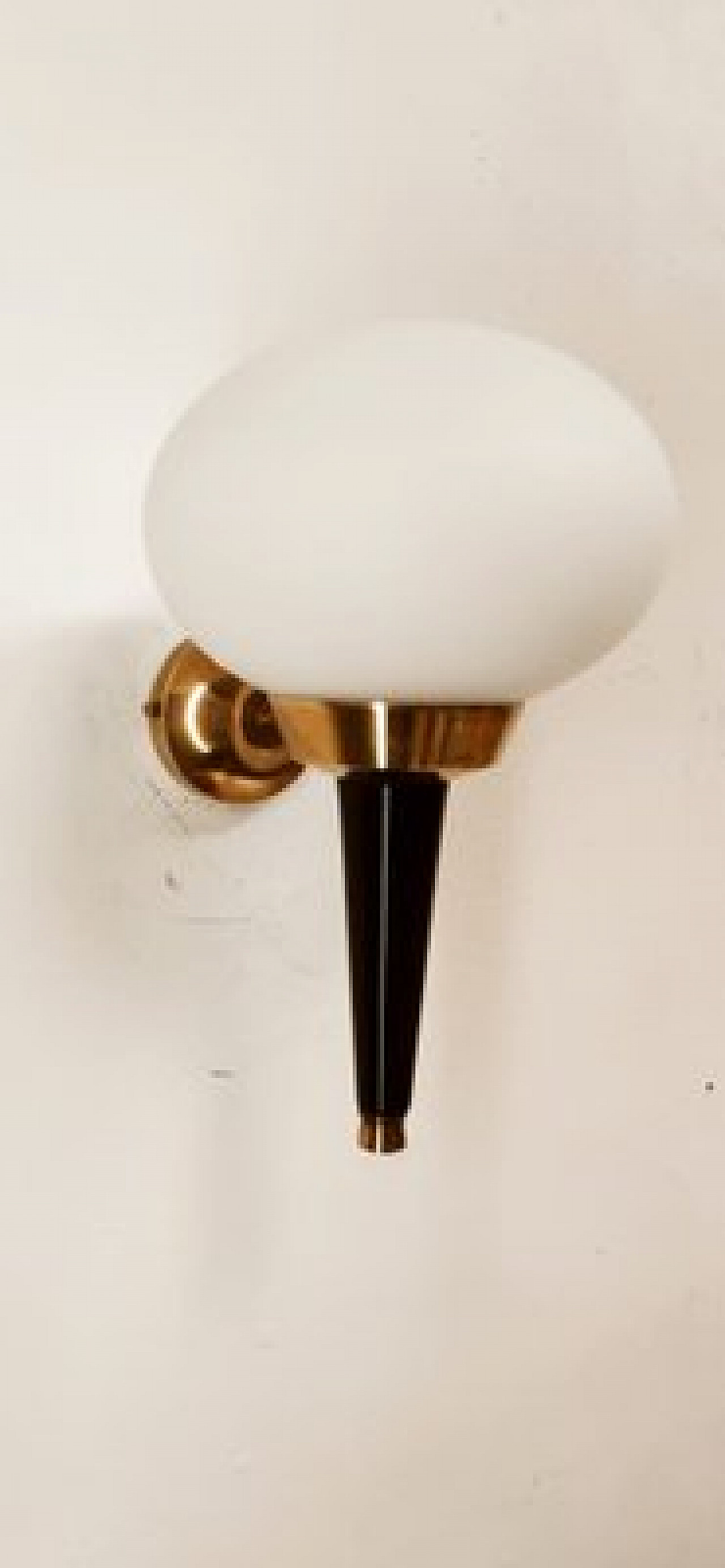 Applique in vetro, alluminio e ottone di Stilnovo, anni '60 12