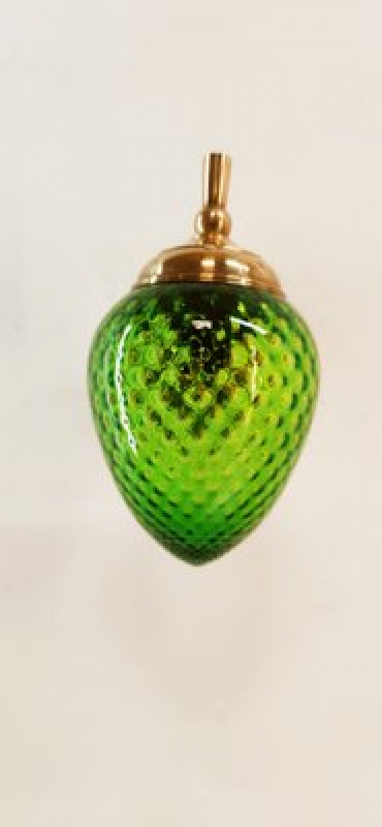 Applique in vetro verde e ottone, anni '60 4