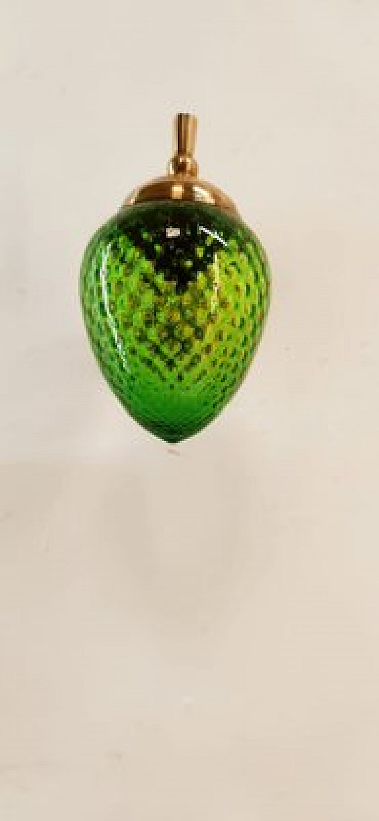 Applique in vetro verde e ottone, anni '60 19