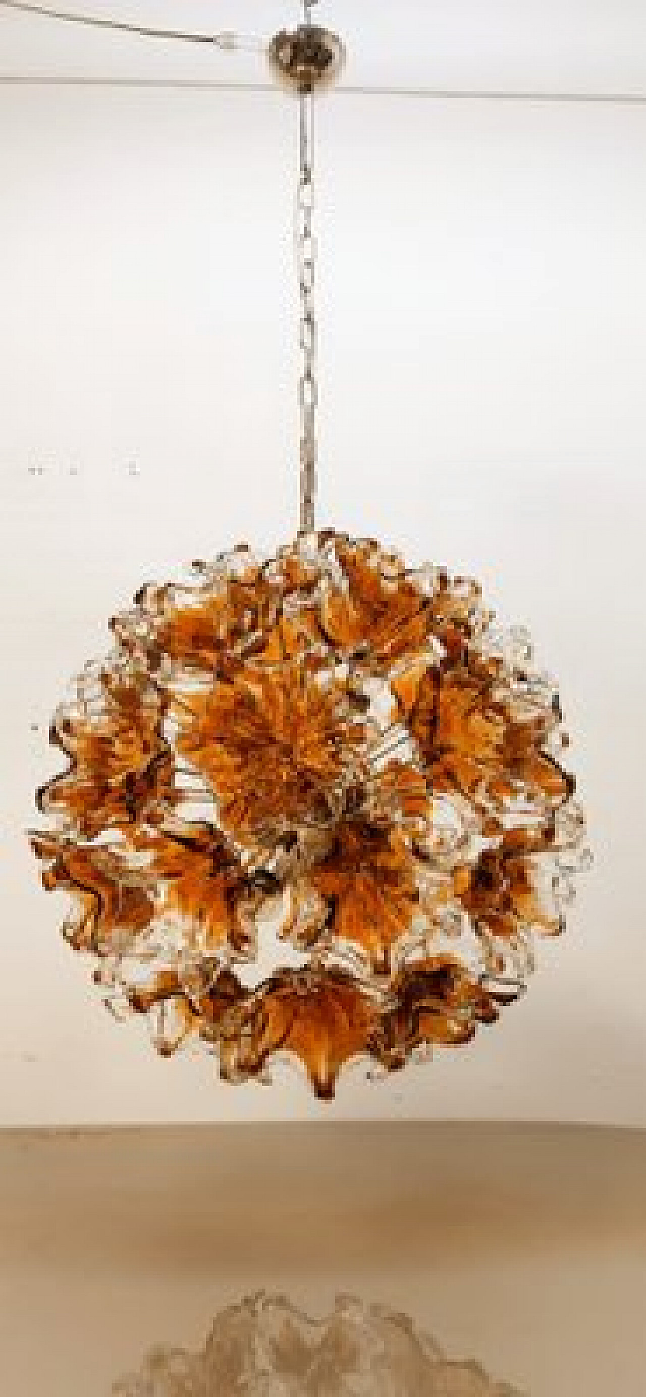 Flower Sputnik chandelier by Mazzega, 1970s 4