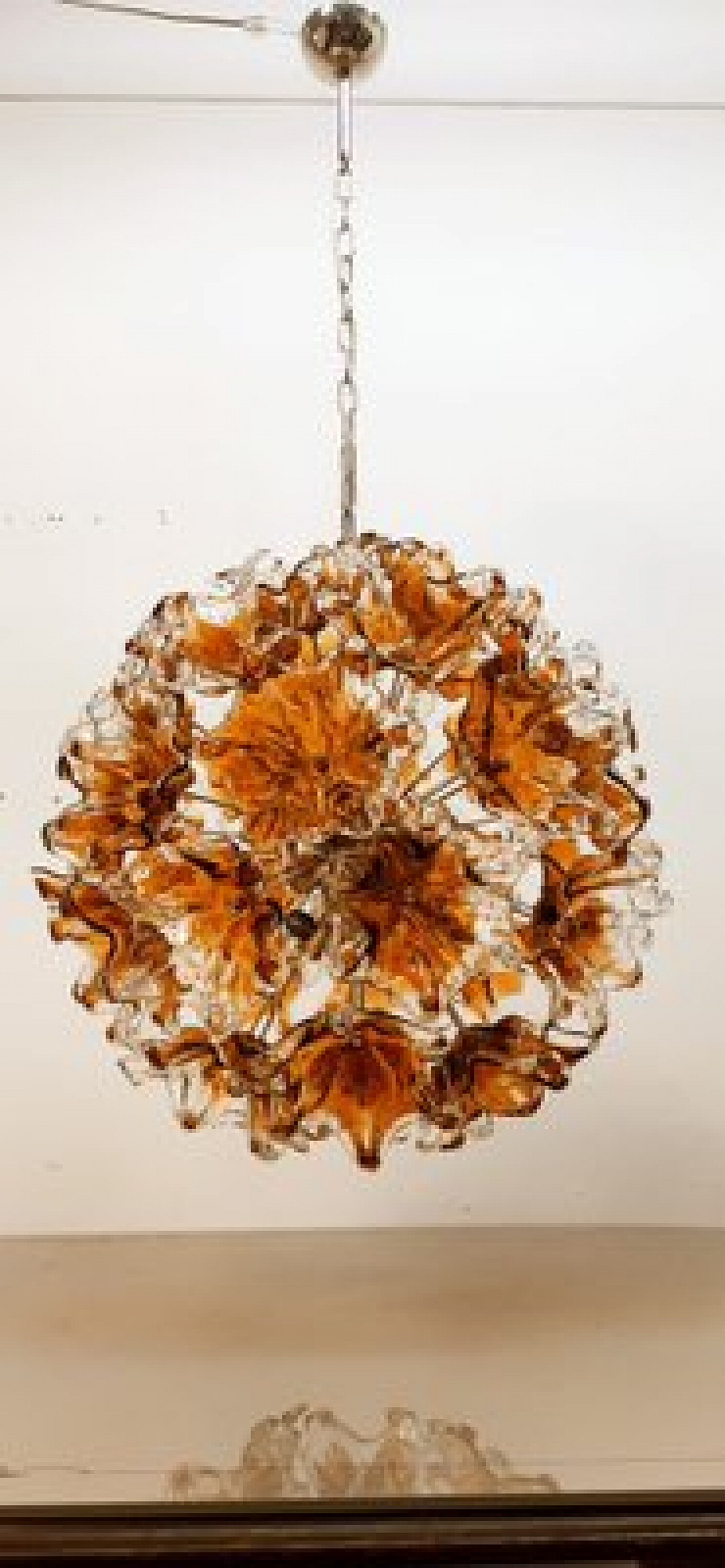 Flower Sputnik chandelier by Mazzega, 1970s 11