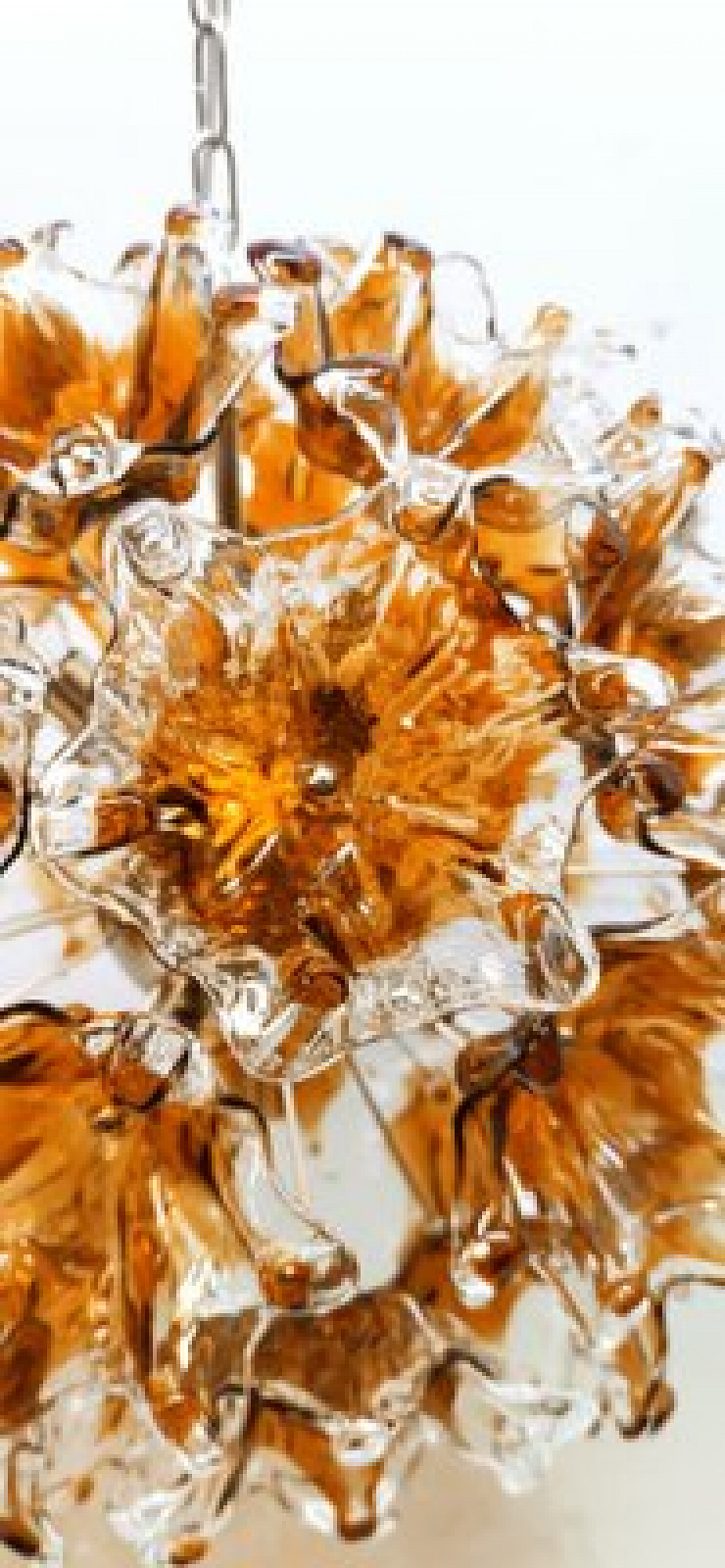 Flower Sputnik chandelier by Mazzega, 1970s 15