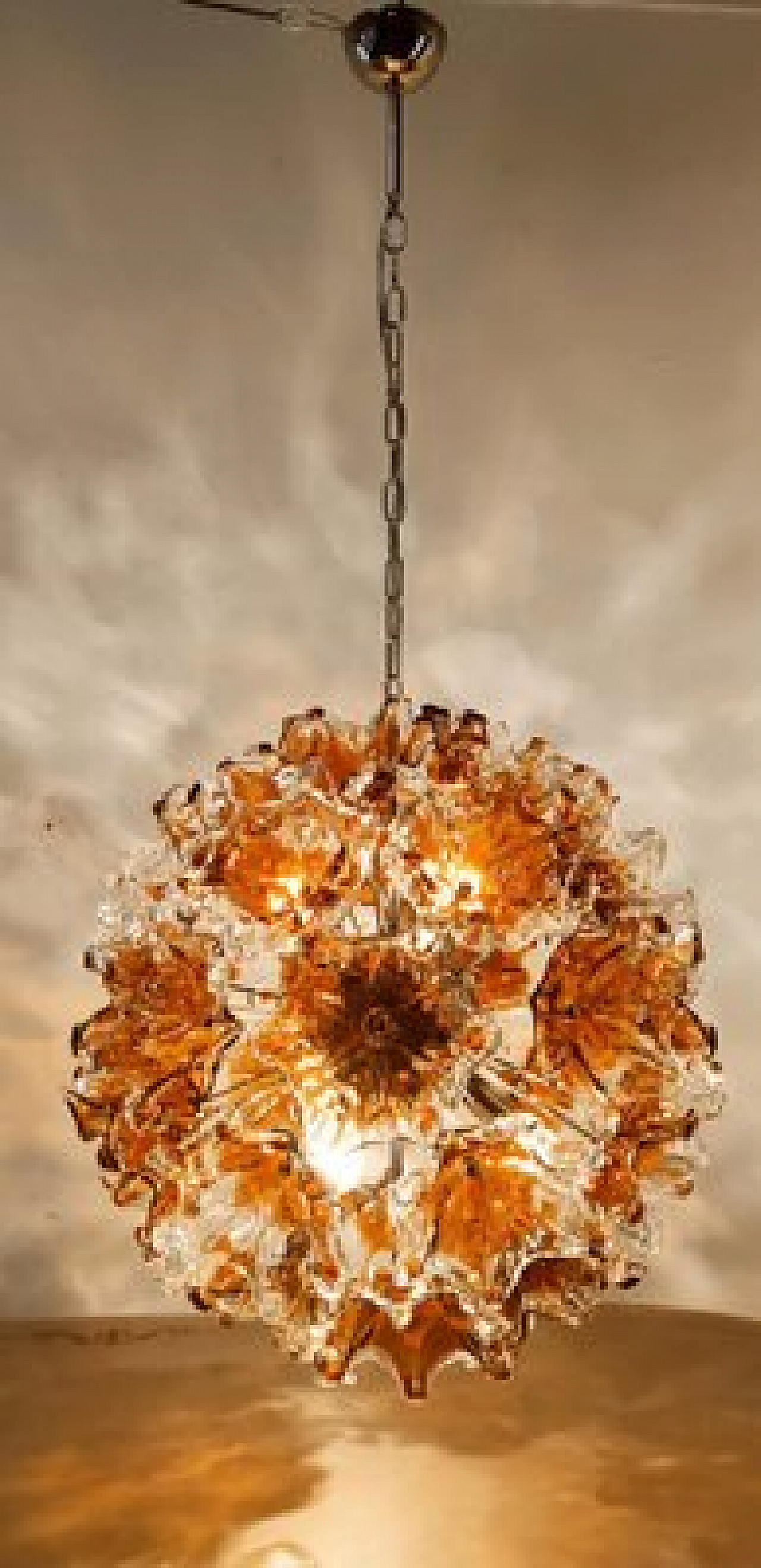Flower Sputnik chandelier by Mazzega, 1970s 18
