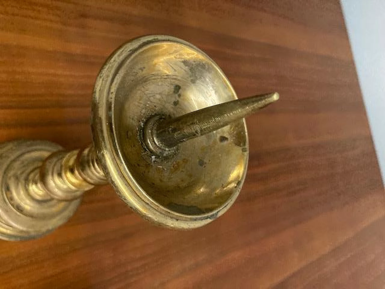 Coppia di candelieri Impero in bronzo, inizio '800 5