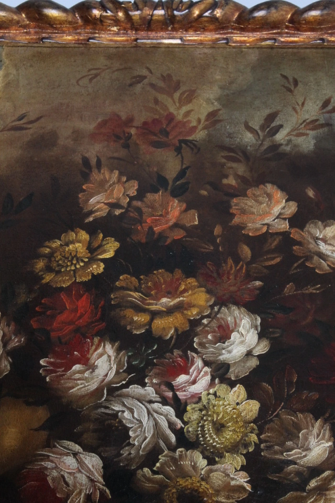Natura morta con fiori, dipinto a olio su tela, inizio '900 12