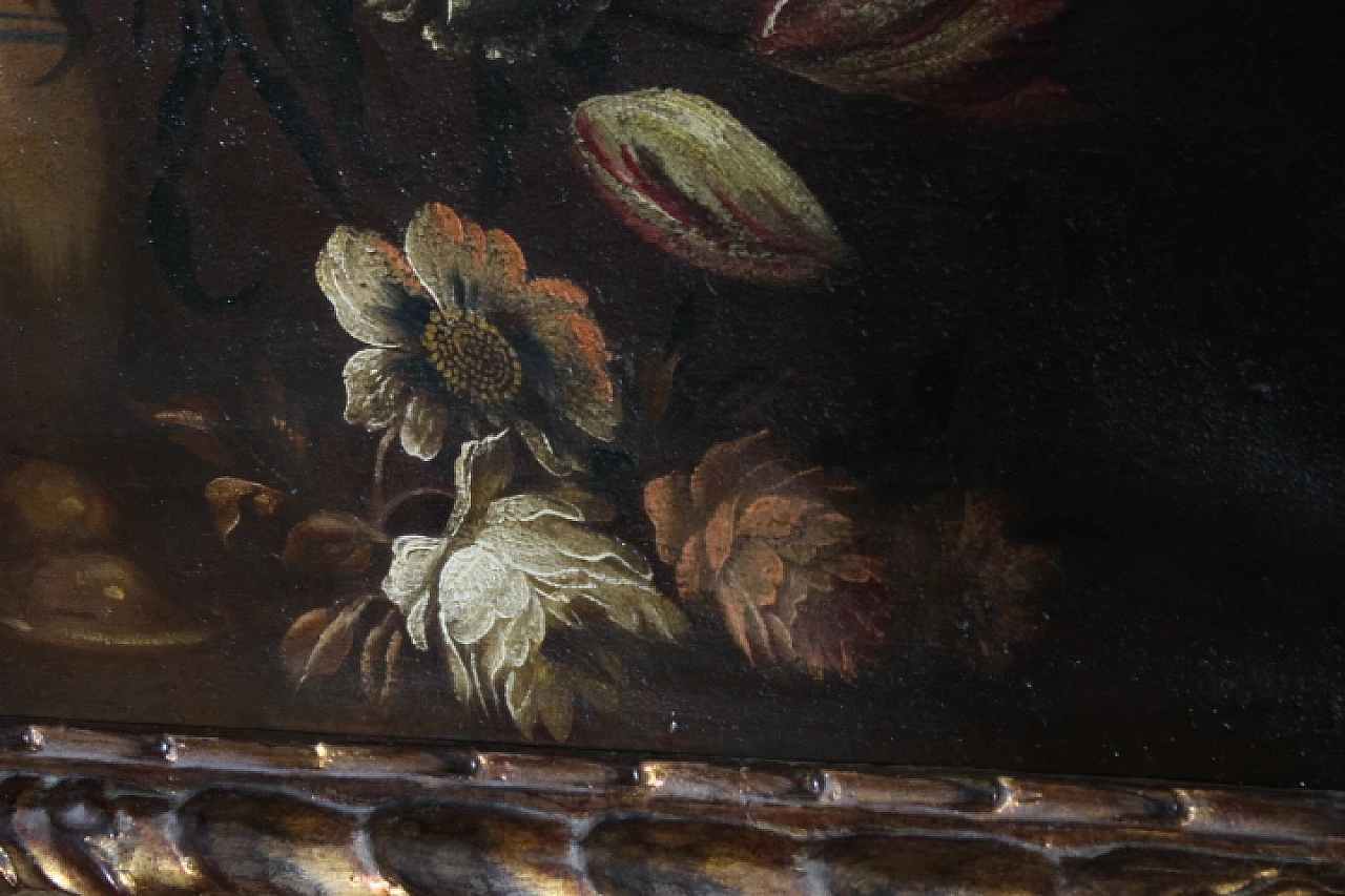 Natura morta con fiori, dipinto a olio su tela, inizio '900 14