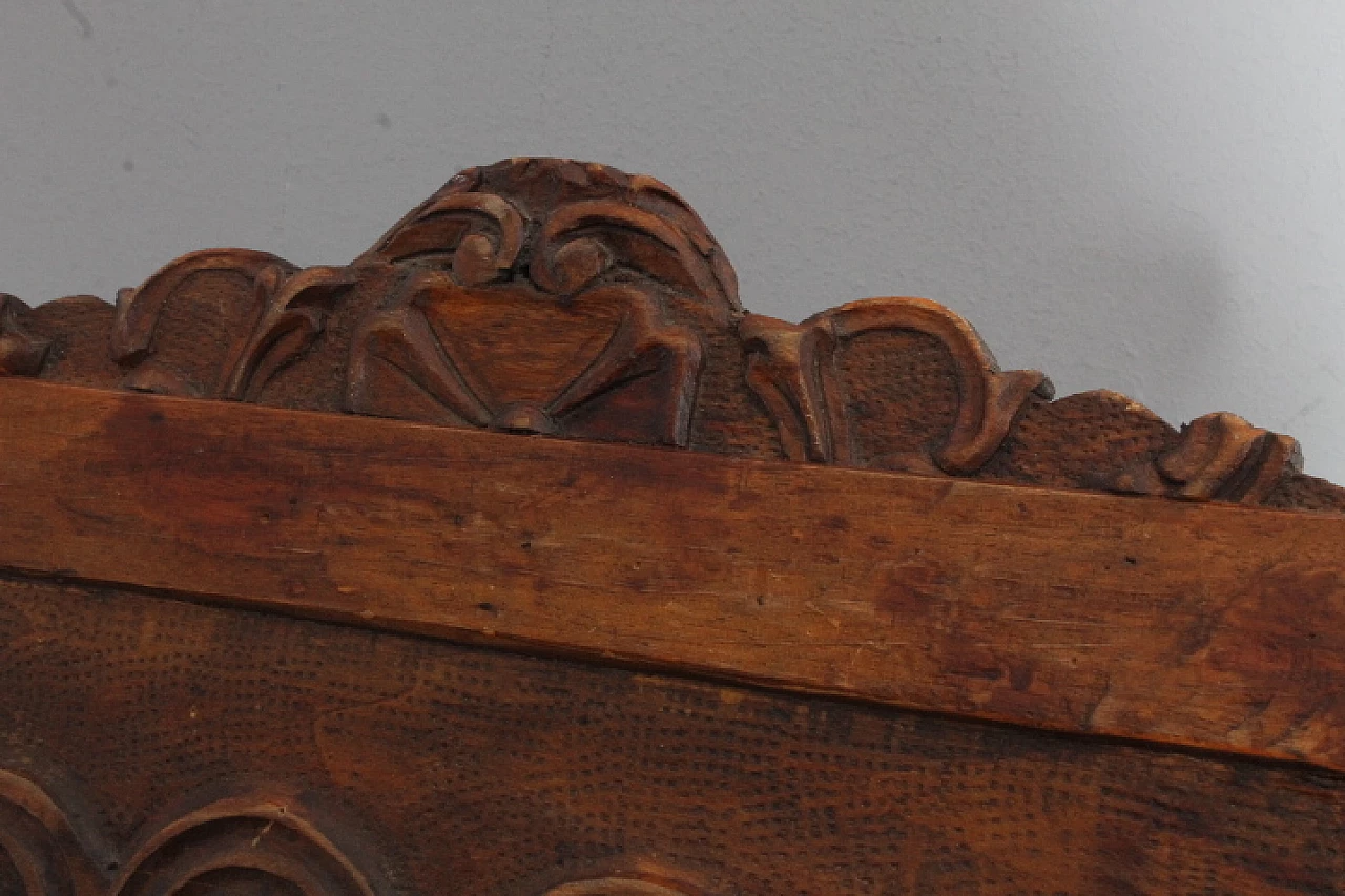 Leggio da tavolo in legno con intagli, '800 4