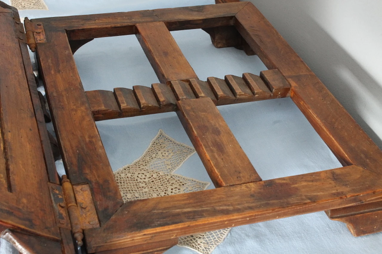 Leggio da tavolo in legno con intagli, '800 7