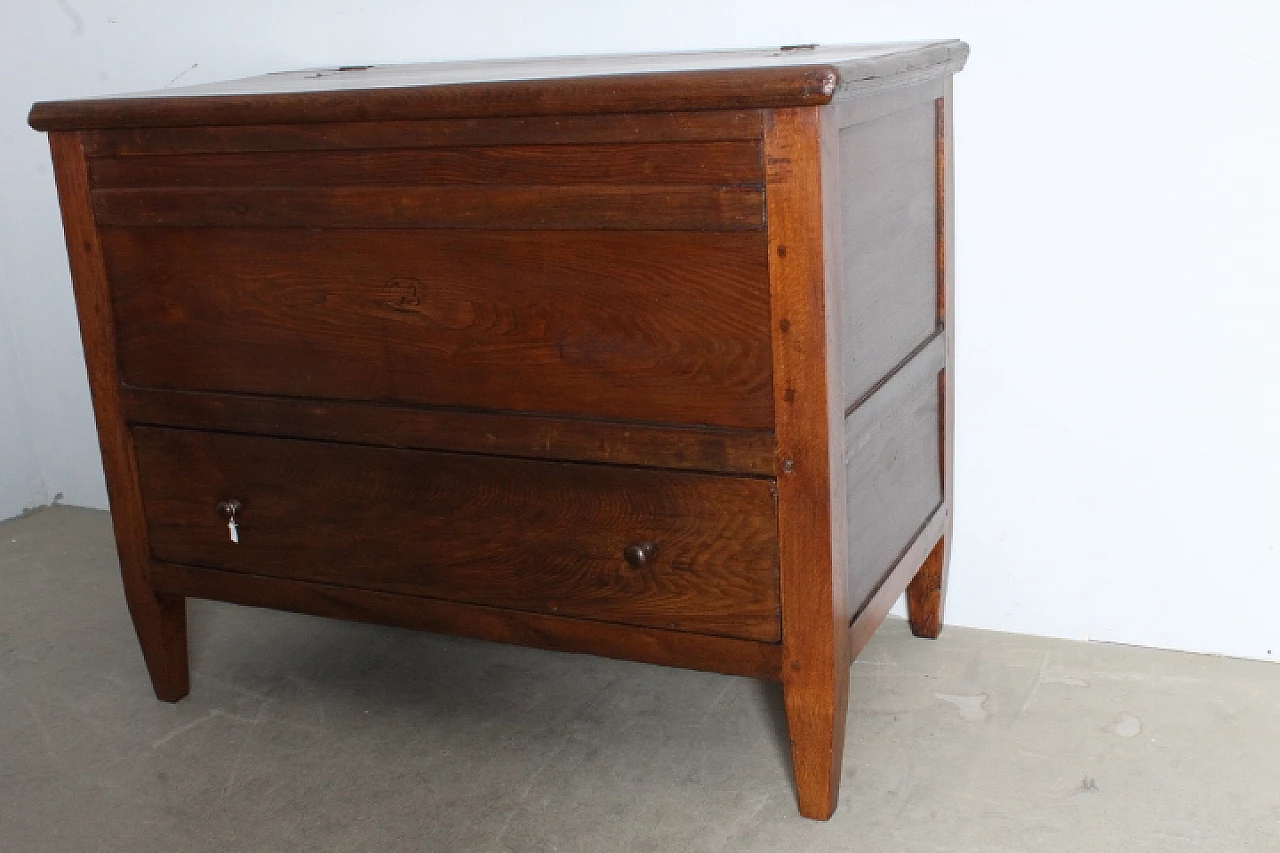 Umbrian Louis XVI chestnut bread cupboard, late 18th century 2