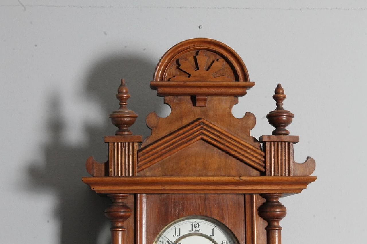 Walnut Junghans pendulum clock, early 20th century 2