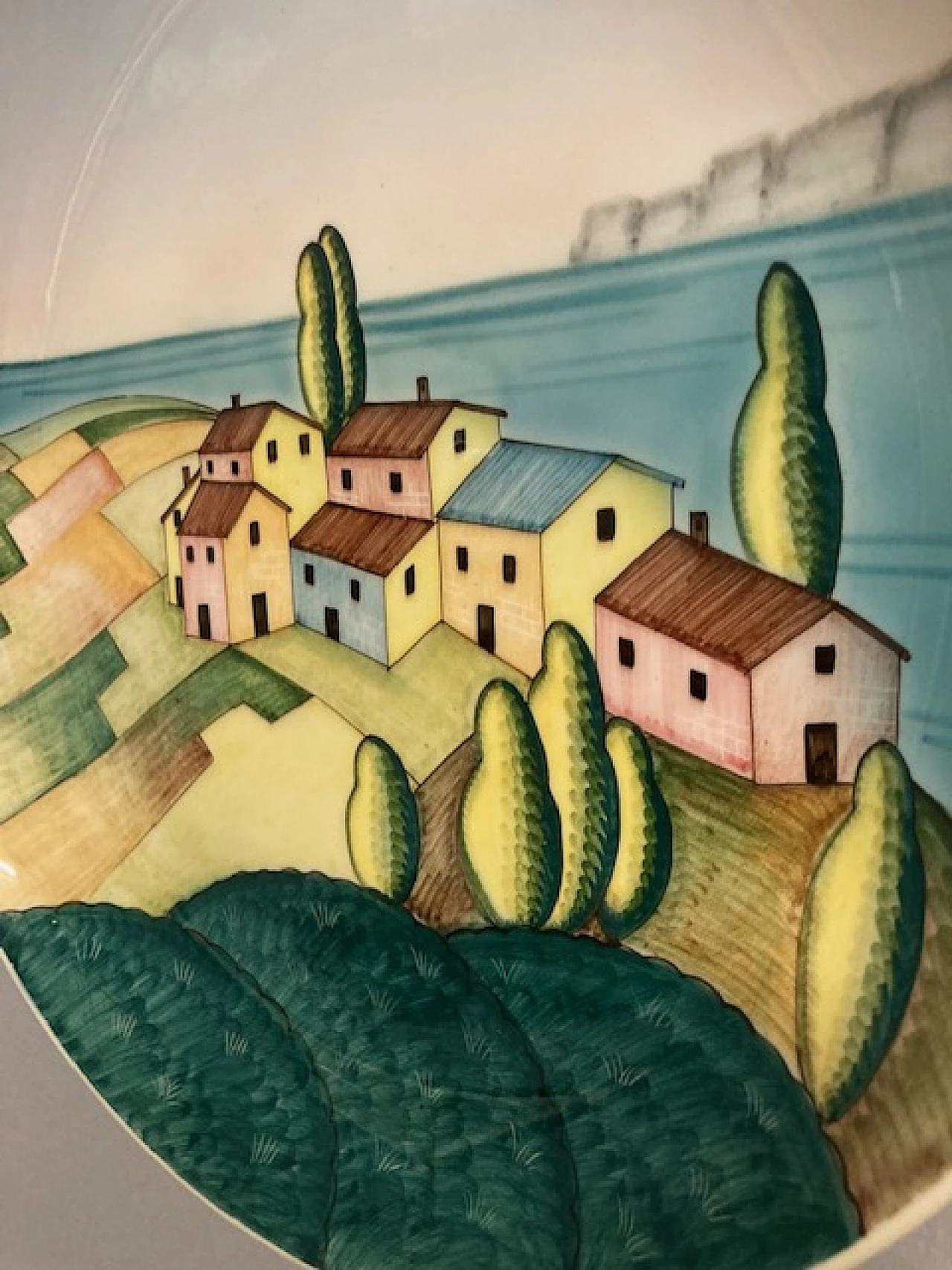 Piatto Futurista in ceramica di CIA Torino, anni '30 4