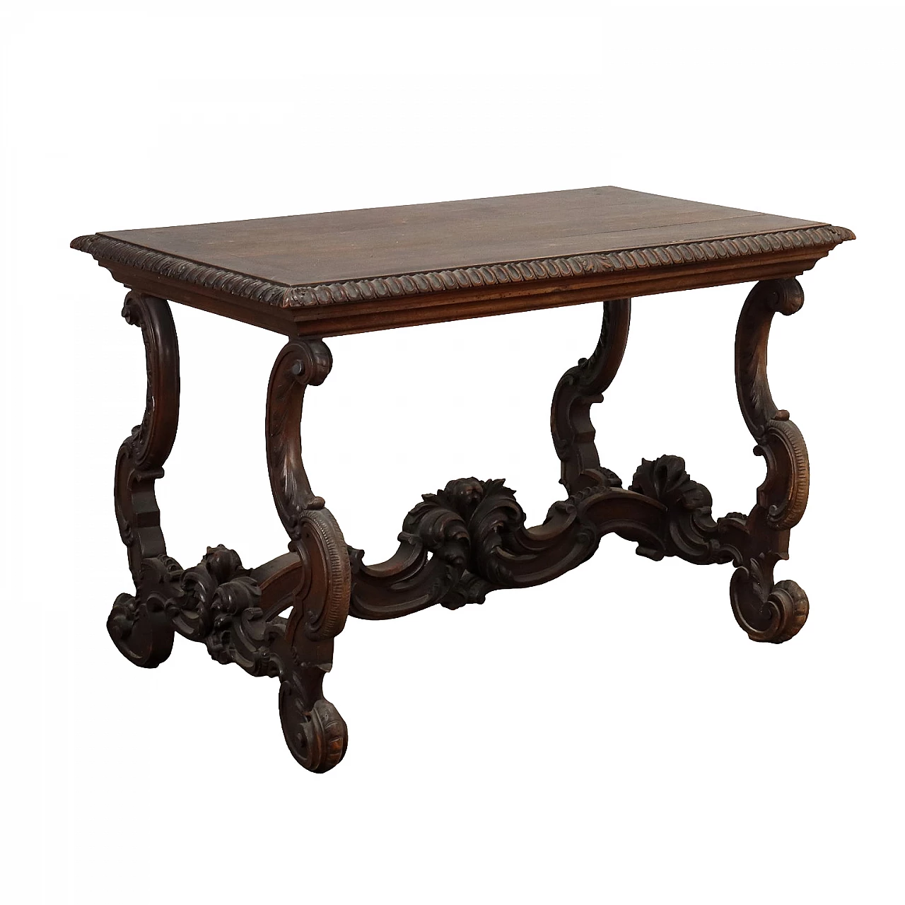 Neo-Baroque walnut table, early 19th century 1