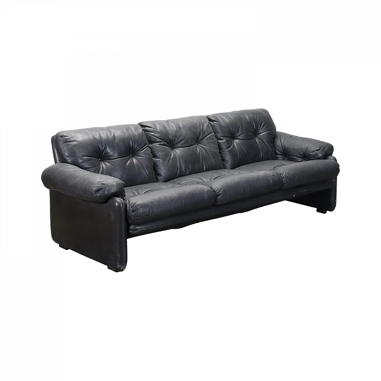 Coronado leather sofa by Tobia Scarpa for C&B, 1960s 1