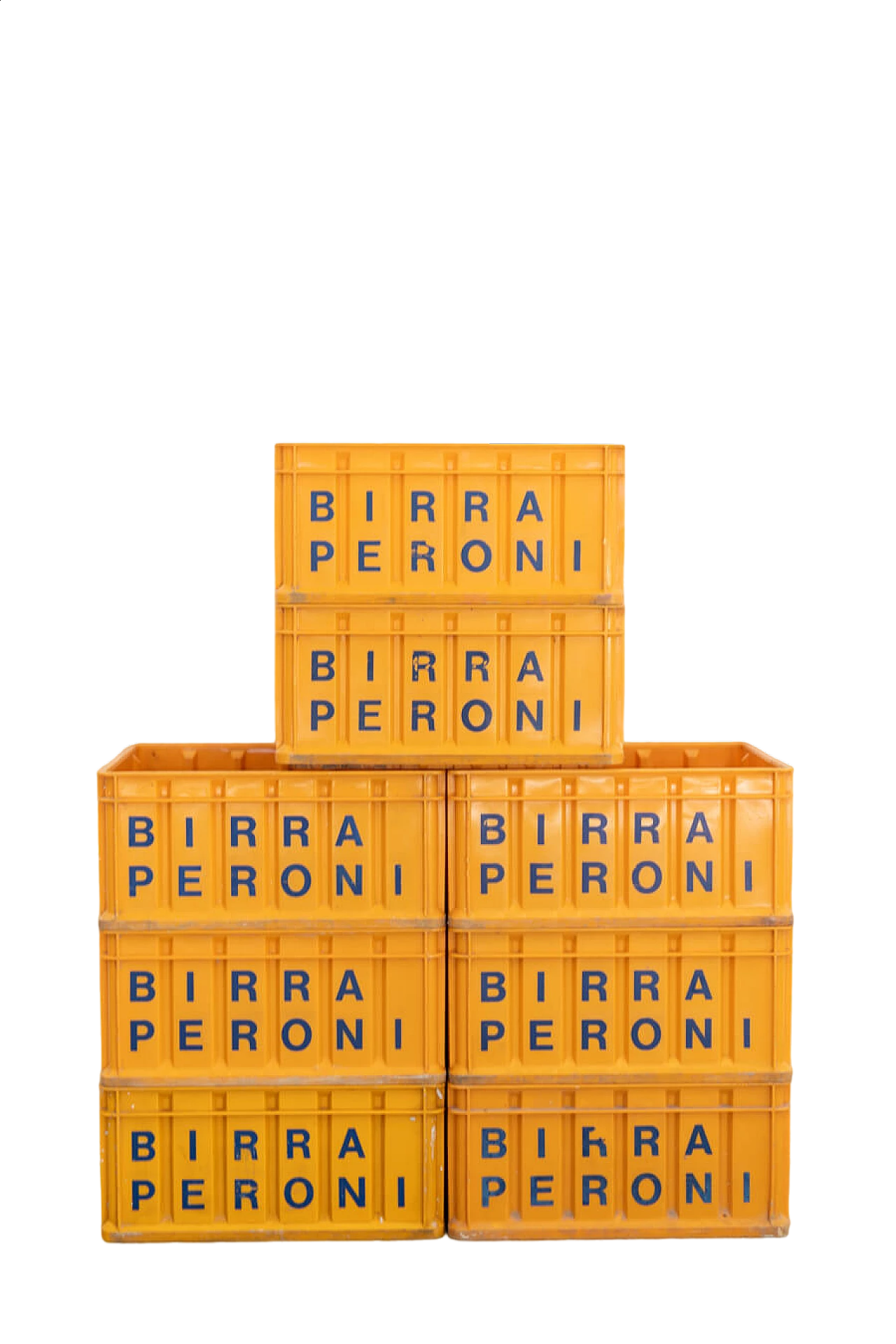 8 Casse in plastica birra Peroni, anni '70 17