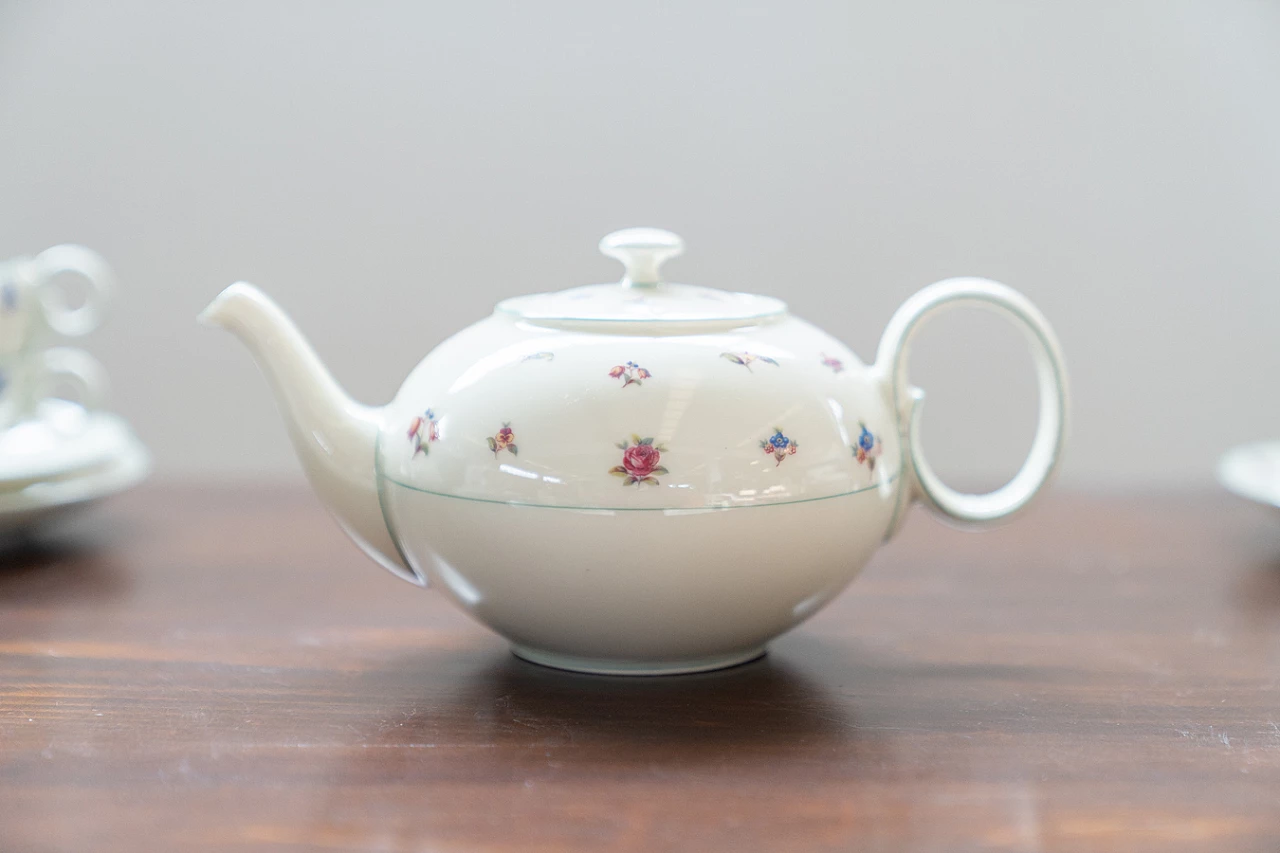 Servizio da tè e caffè in ceramica Bohemia Royal Ivory, anni '30 2