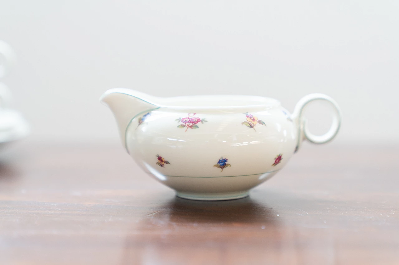 Servizio da tè e caffè in ceramica Bohemia Royal Ivory, anni '30 7
