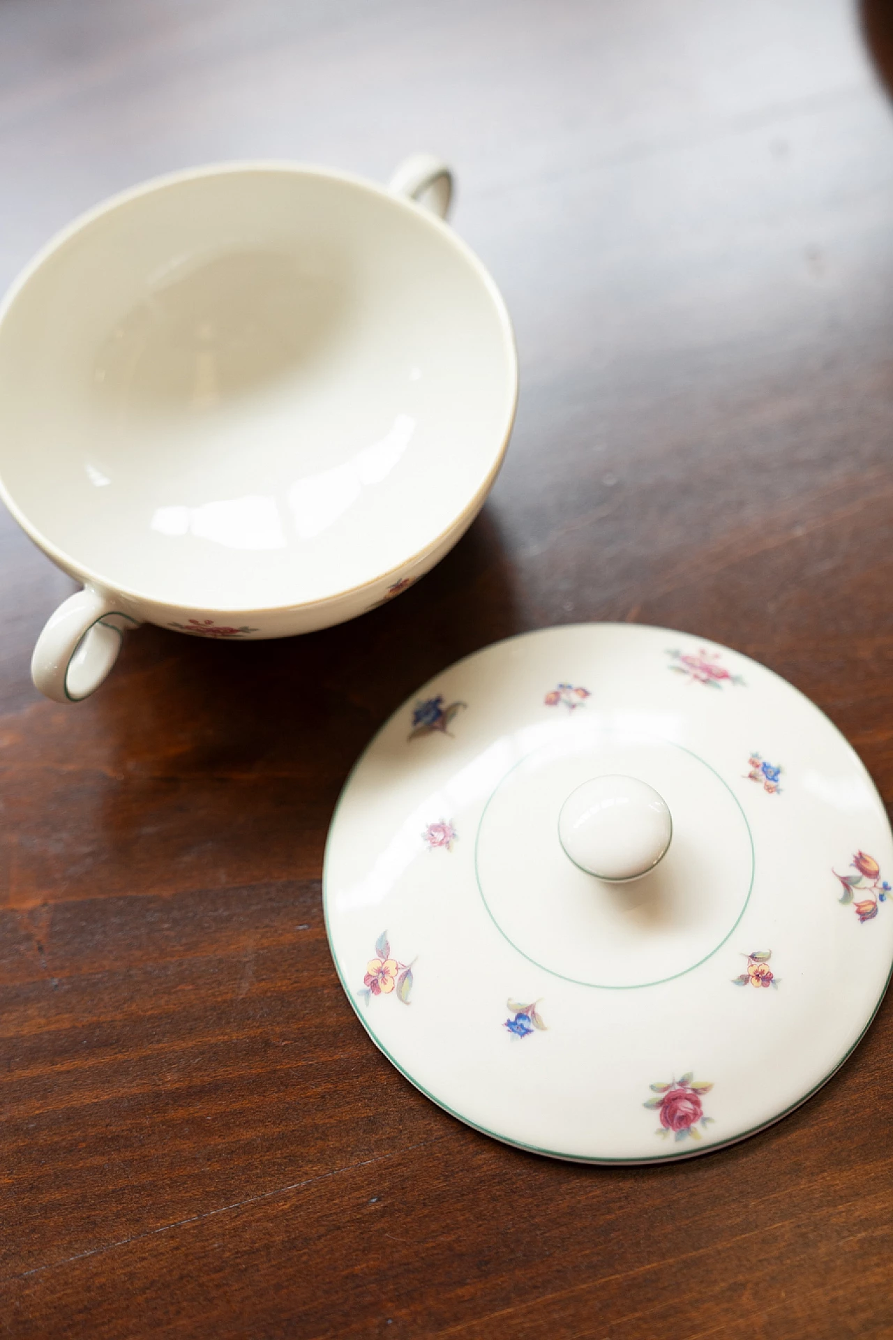 Servizio da tè e caffè in ceramica Bohemia Royal Ivory, anni '30 10