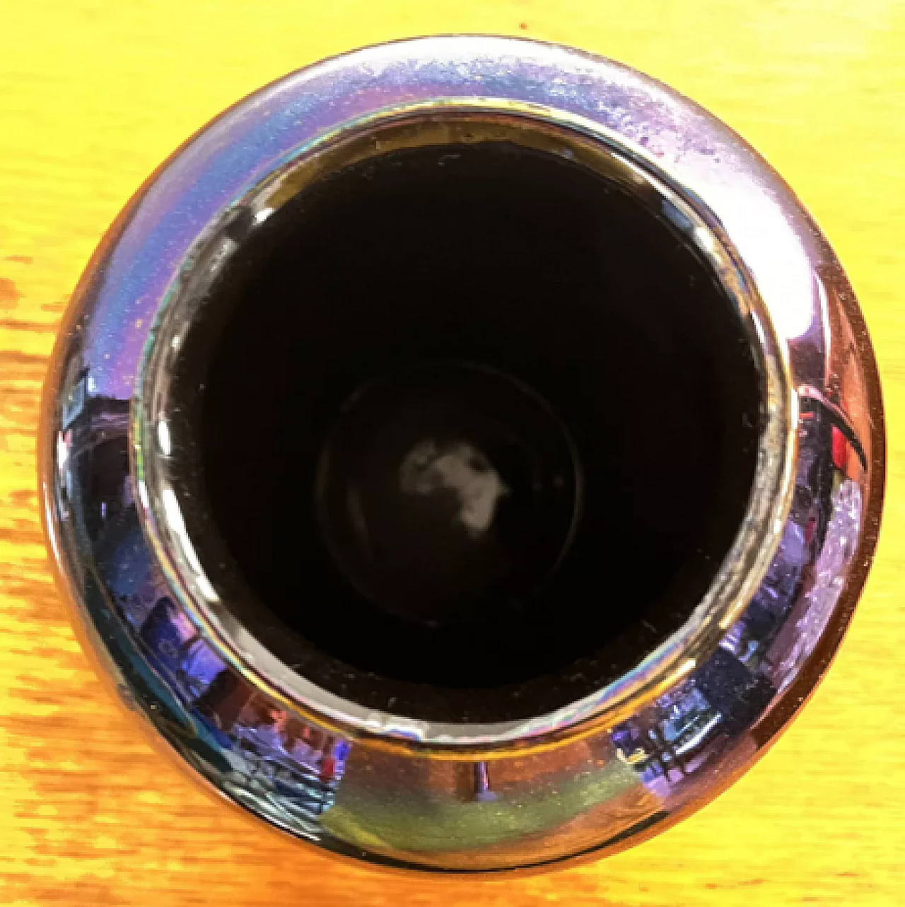 Opalescent ceramic 650/20 vase by Bay Keramik, 1970s 7