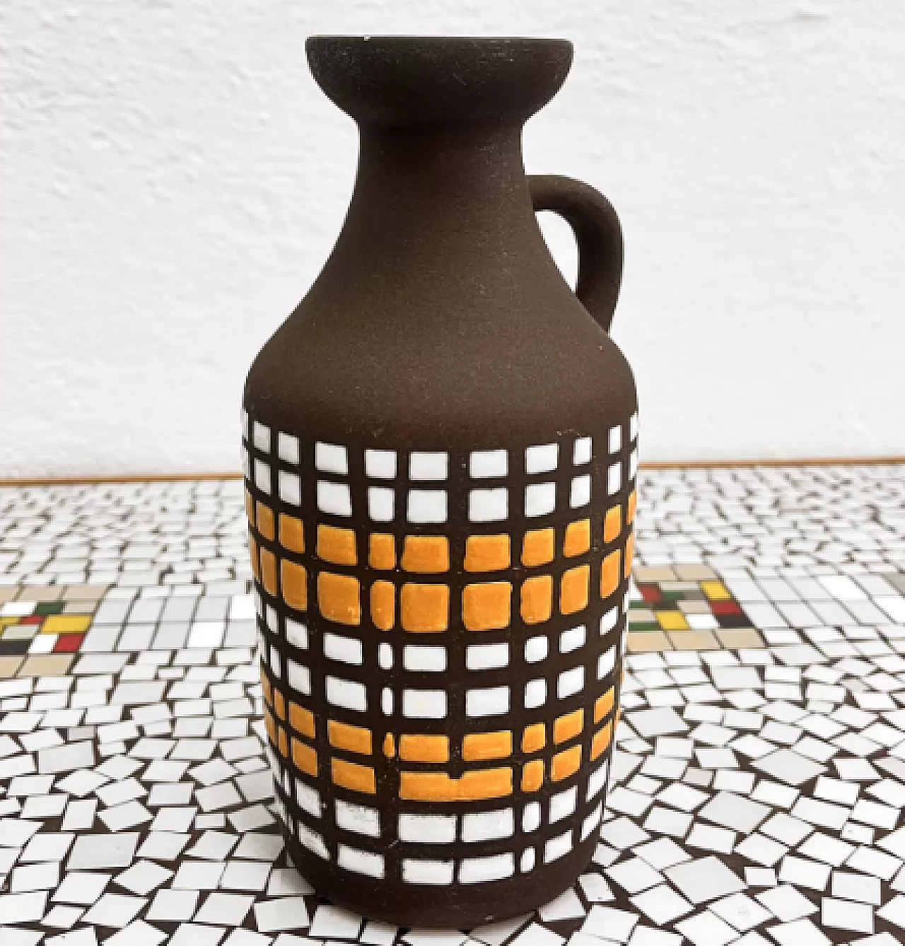 Vaso 1302 in ceramica di Strehla Keramik, anni '70 3